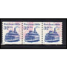 Used 2466 32c Ferryboat Very Fine PNC 4/3 PA2962