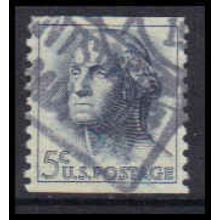 Used 1229 5c George Washington ..nts.., MD. E0538