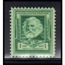 864 1c Henry Longfellow Fine MNH KA2525