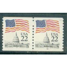 2115a 22c U.S. Flag Fine MNH CNP Right 12 G0730