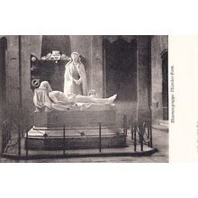Marmongruppe Munster Bern Munsterbern Statue Monument Swiss Old Antique Postcard