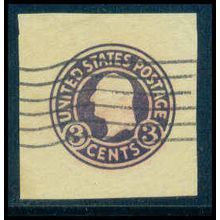 Used U437b 2c George Washington Fine Cut Square WA3029