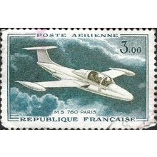 FRANCE, AIR, Morane-Saulnier MS.760 Paris I, green-blue 1960, 3F