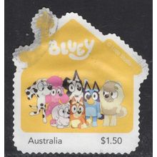 2024: KIDS' SHOWTIME GREATS, BLUEY, USED SELF-ADHESIVE MYSTAMP. 057