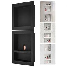 Shower Niche Ready for Tile 16" x 16" & 16" x 20", Triple Shelf Organizer, S...