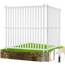 48" W x 48" H Vinyl Privacy Fence Panels, Air Conditioner Fence, Outdoor Pri...