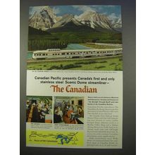 1955 Canadian Pacific Railway Ad - Scenic Dome