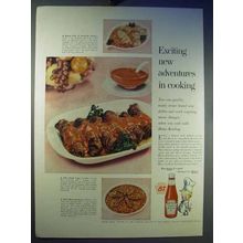 1956 Heinz Tomato Ketchup Ad - Jiffy Steak Logs