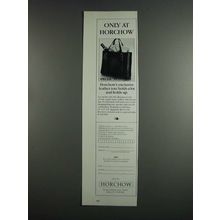 1984 Horchow Leather Tote Ad
