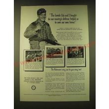 1951 U.S. Savings Bonds Ad - The bonds Lila and I bought for our country's