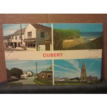 multiview, CUBERT, CORNWALL .used postcard by Jarrold 1979 pm