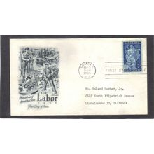 FDC Artmaster 1082 3c Labor Day (Cachet-Typed/A) CV42163