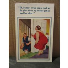 SAUCY SEASIDE POSTCARD unused. D. Constance Ltd. no 360 humour Donald McGill =