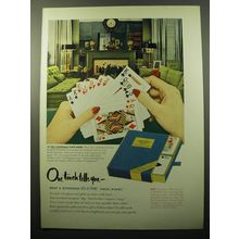 1950 United States Playing Card Co. Congress Cards Advertisement - Ceil Chapman