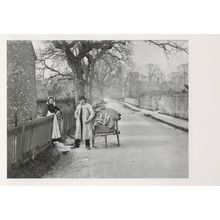 Delivering Cloth Market Trader Victorian Moulsford Oxford Postcard