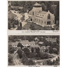 Chesterton Memorial Church Bekonscot Model Village 2x Postcard