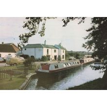 Bijou Line Boat Penkridge Staffordshire Canal Postcard