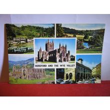 multiview, HEREFORD AND THE WYE VALLEY unused postcard dated 1978 Colourmaster