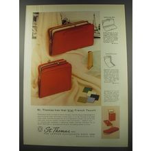 1956 St. Thomas Advertisement - Saratoga Trio and Saratoga Duo French Purses