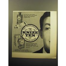 1957 Knize Ten Advertisement - After Shave Lotion, Shaving Cream, Toilet Water