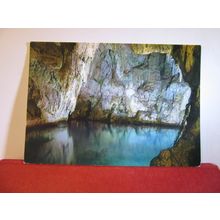 EMERALD GROTTO, CONCA DEI MARINI, AMALFI, ITALY used vintage postcard 1963 pm =