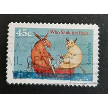Australia: 1996 - Children's Book Council - 45c Who Sank the Boat? - Used S/A