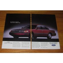 1992 Ford Crown Victoria Car Ad - If it were any quieter, you'd need a library