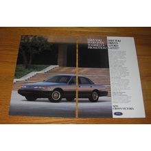 1992 Ford Crown Victoria Car Ad - Have you ever given yourself a promotion?