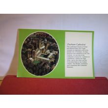 DURHAM CATHEDRAL used postcard Text View 1981 pm =