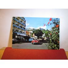 al fondo el teide, PUERTO DE LA CRUZ, TENERIFE, SPAIN used postcard 1974 pm =