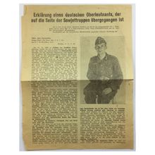 Original WW2 Russian/Soviet Air Drop Leaflet. - Code 2637. - 1943.