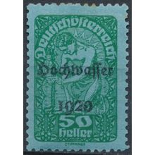 Flood Relief Fund optd: 50h - Austria 1921 - NM H - MiNr 437