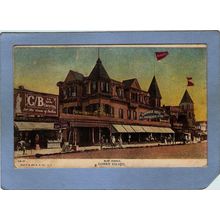 New York Coney Island View of Surf Avenue with three Moxie and other signa~35