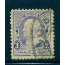 Used 219 1c Benjamin Franklin Just Clears M01996