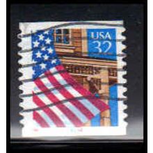 Used 2915Cv 32c U.S. Flag Over Porch Fine CNS 66666 11x12 PA6880