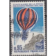 France 1971 Michel 1736 O Cote (2008) 0.80 € Centenaire poste par ballons montés