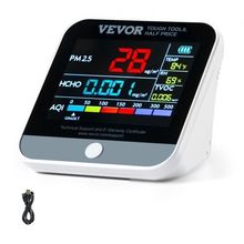 Mini Air Quality Monitor 8-IN-1, Professional PM2.5 PM10 PM1.0 Particle Coun...