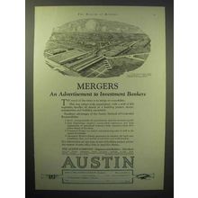 1929 Austin Company Engineers Ad - Mergers, Bankers