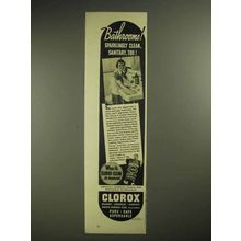 1940 Clorox Beach Ad - Bathrooms!