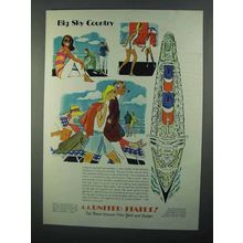 1968 United States Lines Ad - Big Sky Country