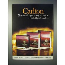 1974 John Player Carlton Cigarette Ad - Your Choice
