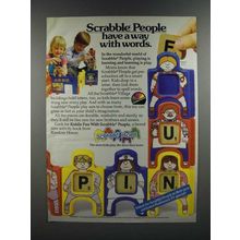 1986 Scrabble People Ad - Have a Way With Words