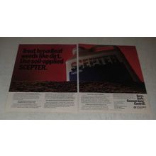 1987 Cyanamid Scepter Herbicide Ad - Treat Broadleef Weeds Like Dirt