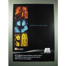 2004 A&E Biography TV Ad - Bette Midler, Liza Minnelli