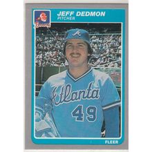 1985 Fleer baseball card 323 Jeff Dedmon RC