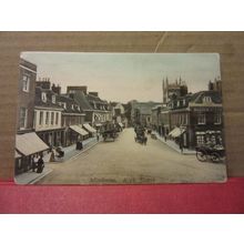 HIGH STREET, WIMBORNE, DORSET used antique postcard 1906 pm F. Frith =