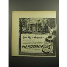 1951 Old Fitzgerald Bourbon Ad - Helm Place, Fayette County, Kentucky Your Key