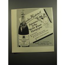1951 Charles Heidsieck Champagne Ad - Signature of the World's Finest