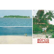 Boduhithi Maldives QSL Amateur Radio Postcard Card