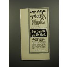 1952 Pellegrini & Cudahy Book Ad - Don Camillo and his Flock, Giovanni Guareschi